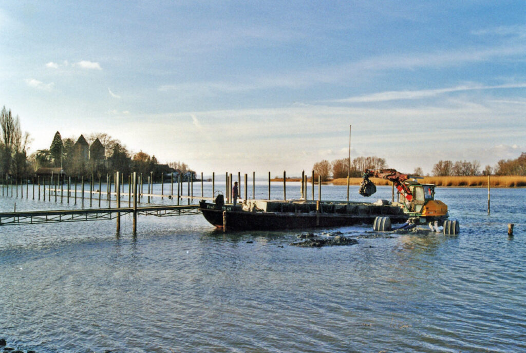 Baggerarbeiten im Jahr 2000